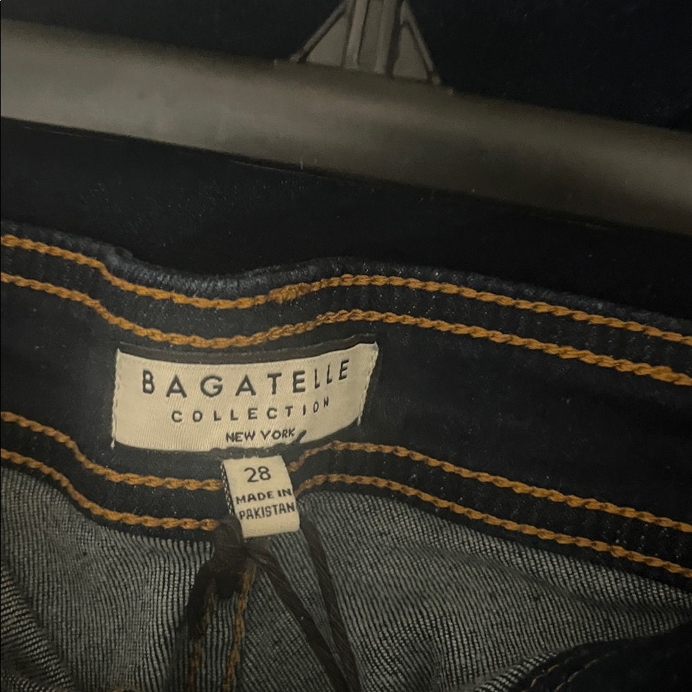 Bagatelle collection jeans sz 28 wide leg jeans DARK WASH NWT - Picture 8 of 10